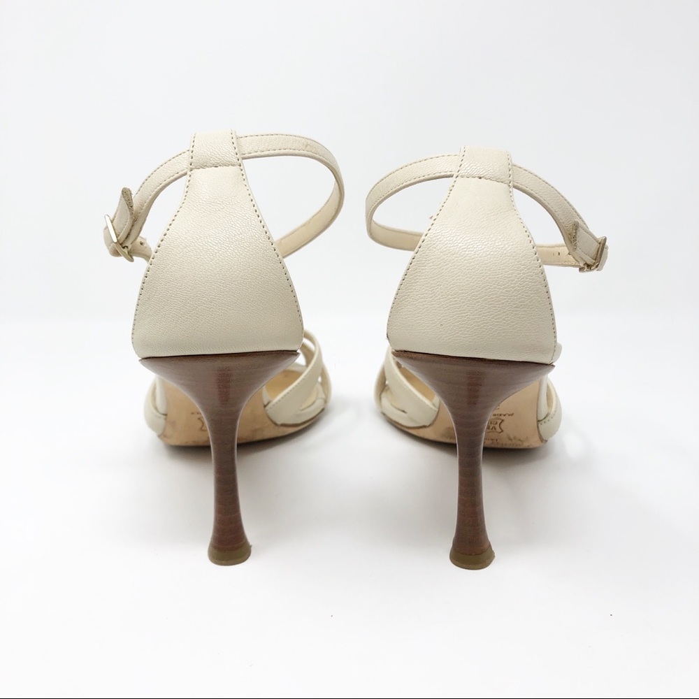 Jimmy Choo London Cream Leather Mary Jane Heel - Picture 7 of 16